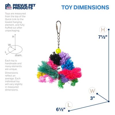 Show full view: Prevue Pet Products Playfuls Over the Rainbow Bird Toy, Multicolor slide 2 of 7