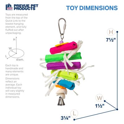 Show full view: Prevue Pet Products Playfuls Pixie Sticks Bird Toy, Multicolor slide 2 of 8