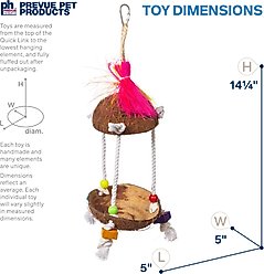 Prevue Pet Products Playfuls Tiki Hut Bird Toy, Multicolor slide 2 of 7