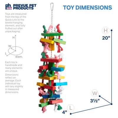Show full view: Prevue Pet Products Playfuls Tower Bird Toy, Multicolor slide 2 of 7