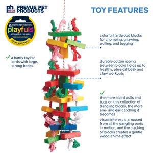 Prevue Pet Products Playfuls Tower Bird Toy, Multicolor