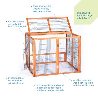 Show full view: Prevue Pet Products Playpen Small Pet Playpen, Natural, Large slide 3 of 9