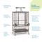 Show in main carousel: Prevue Pet Products Playtop Bird Cage, Stainless Steel, Large slide 3 of 10