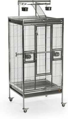 Show full view: Prevue Pet Products Playtop Bird Cage, Stainless Steel, Medium slide 1 of 10