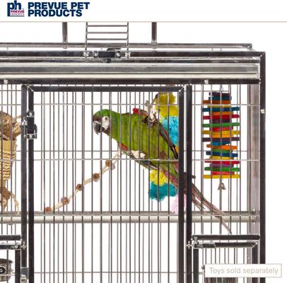 Show full view: Prevue Pet Products Playtop Bird Cage, Stainless Steel, Medium slide 8 of 10