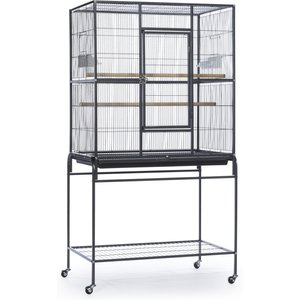 Prevue Hendryx Select Wrought Iron Play Top Parrot Cage - Chalk White
