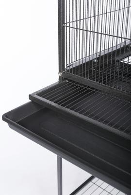 Show full view: Prevue Pet Products Powder Coated Steel Construction Flight Bird Cage with Stand, Black slide 2 of 6