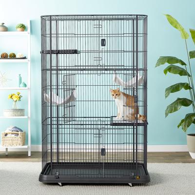 Show full view: Prevue Pet Products Premium Cat Cage Playpen, Black slide 1 of 11