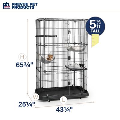 Show full view: Prevue Pet Products Premium Cat Cage Playpen, Black slide 7 of 11