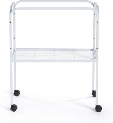 Show full view: Prevue Pet Products Rolling Bird Cage Stand, White slide 2 of 2
