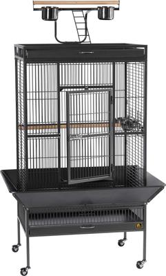 Show full view: Prevue Pet Products Signature Select Series Wrought Iron Bird Cage, Black Hammertone slide 1 of 4