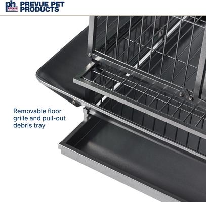 Show full view: Prevue Pet Products Silverado Macaw Dometop Steel Bird Cage, Black slide 5 of 10