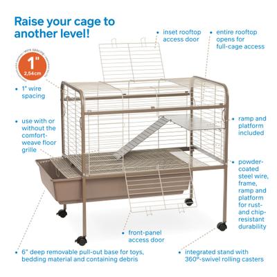 Show full view: Prevue Pet Products Small Animal Cage, Coco & White slide 4 of 11