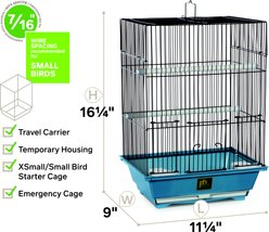 Prevue Pet Products Small Bird Cage, Blue slide 2 of 2