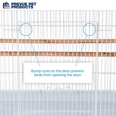 Show full view: Prevue Pet Products Small Bird Flight Cage, White slide 4 of 11