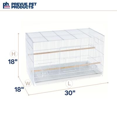 Show full view: Prevue Pet Products Small Bird Flight Cage, White slide 6 of 11