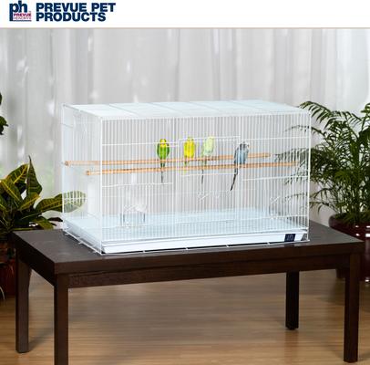 Show full view: Prevue Pet Products Small Bird Flight Cage, White slide 8 of 11