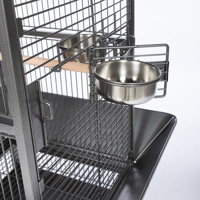 Show full view: Prevue Pet Products Small Dome Top Bird Cage, Black slide 3 of 10