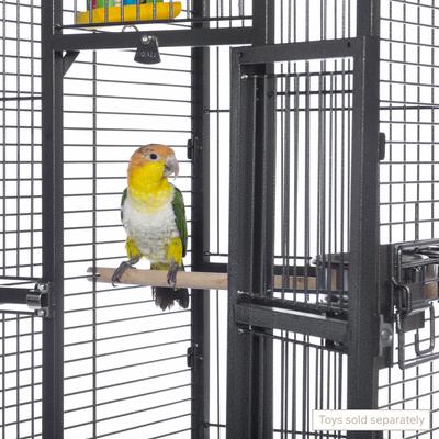 Show full view: Prevue Pet Products Small Dome Top Bird Cage, Black slide 6 of 10