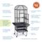 Show in main carousel: Prevue Pet Products Small Dome Top Bird Cage, Black slide 7 of 10