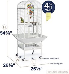 Prevue Pet Products Small Dome Top Bird Cage, White slide 2 of 9