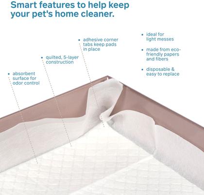 Show full view: Prevue Pet Products Small Pet Disposable Cage Liners with Adhesive Tabs, White, 20 count slide 3 of 9