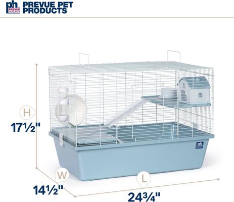 Show full view: Prevue Pet Products Small Pet Haven 3-Story Deluxe Small Pet Cage, Blue slide 6 of 9