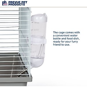 Prevue Pet Products Small Pet Haven 3-Story Small Pet Cage, Gray