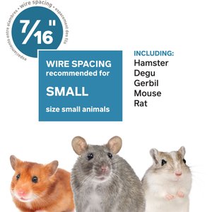 Prevue Pet Products Small Pet Haven 3-Story Small Pet Cage, Gray