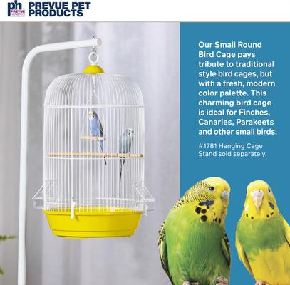 Show full view: Prevue Pet Products Small Round Bird Cage, Yellow slide 2 of 10