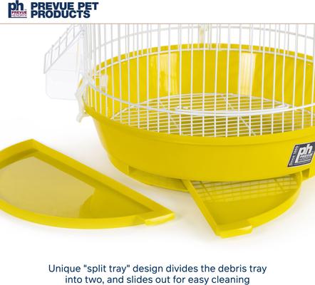 Show full view: Prevue Pet Products Small Round Bird Cage, Yellow slide 5 of 10