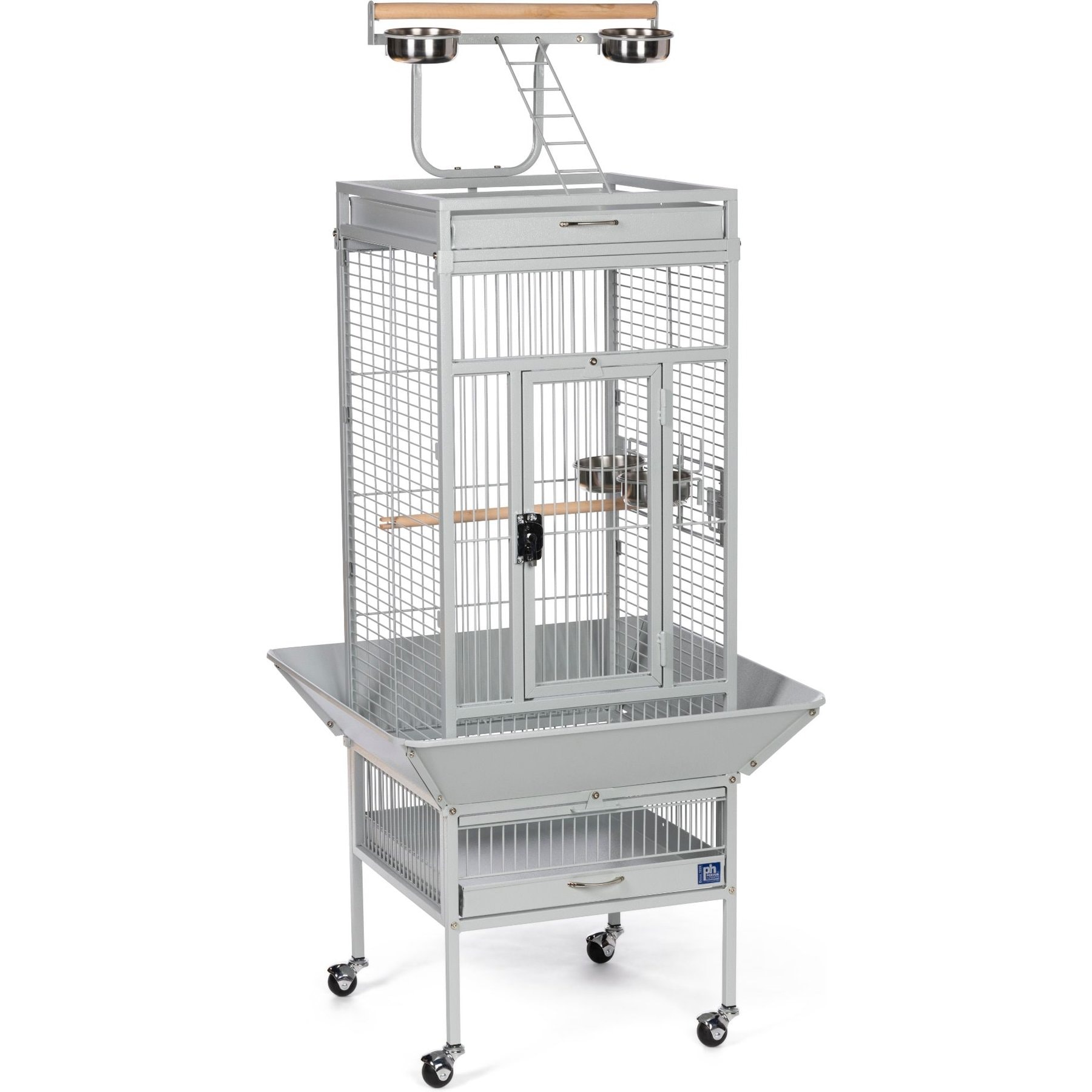 Prevue Pet Products Small Select Parrot Cage, Pewter