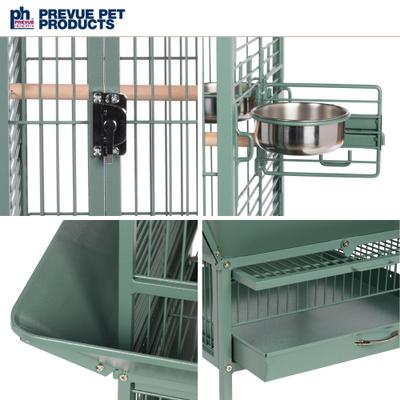 Show full view: Prevue Pet Products Small Select Parrot Cage, Sage Green slide 5 of 10