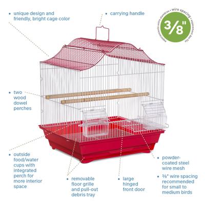 Show full view: Prevue Pet Products Soho Crown Top Roof Bird Cage slide 6 of 9