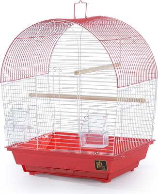 Show full view: Prevue Pet Products Southbeach Dome Top Bird Cage, Coral/White slide 1 of 9