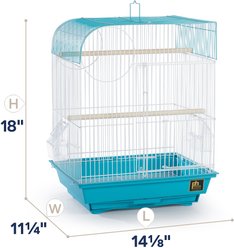 Prevue Pet Products Southbeach Flat Top Bird Cage, Blue slide 2 of 9