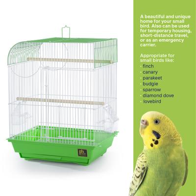 Show full view: Prevue Pet Products Southbeach Flat Top Bird Cage, Green slide 7 of 10