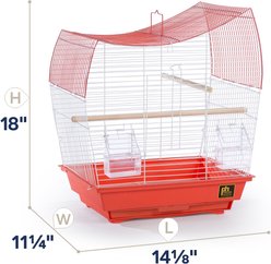 Prevue Pet Products Southbeach Wave Top Bird Cage, Coral/White slide 2 of 9