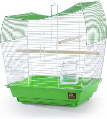 Show full view: Prevue Pet Products Southbeach Wave Top Bird Cage, Green/White slide 1 of 9