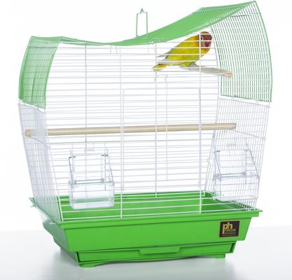 Show full view: Prevue Pet Products Southbeach Wave Top Bird Cage, Green/White slide 5 of 9
