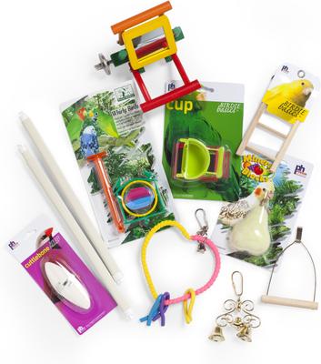 Show full view: Prevue Pet Products Square Top Bird Cage Kit, Purple slide 2 of 2