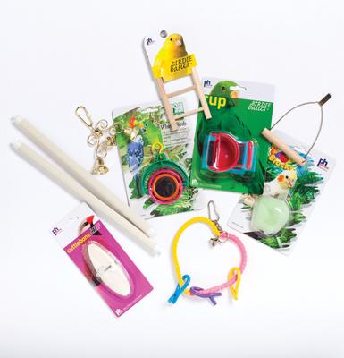 Show full view: Prevue Pet Products Square Top Bird Cage Starter Kit, Small/Medium, White slide 2 of 2