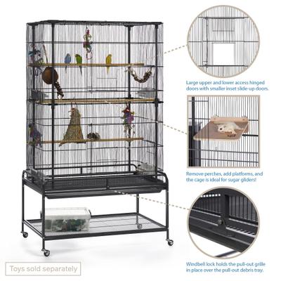 Show full view: Prevue Pet Products Stand & Playtop Flight Bird Cage slide 8 of 9