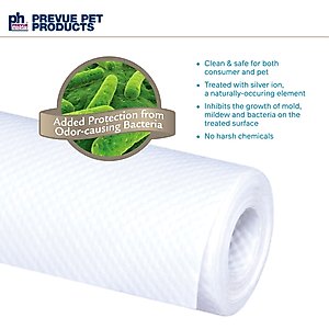 Prevue Pet Products T3 Antimicrobial Protected Paper Bird & Small Animal Cage Liner, 18 in x 100 ft