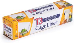 Prevue Pet Products T3 Antimicrobial Protected Paper Bird & Small Animal Cage Liner, 9 in x 25 ft