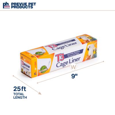 Show full view: Prevue Pet Products T3 Antimicrobial Protected Paper Bird & Small Animal Cage Liner, 9 in x 25 ft slide 6 of 11