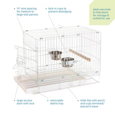 Show full view: Prevue Pet Products Travel Bird Cage slide 3 of 11