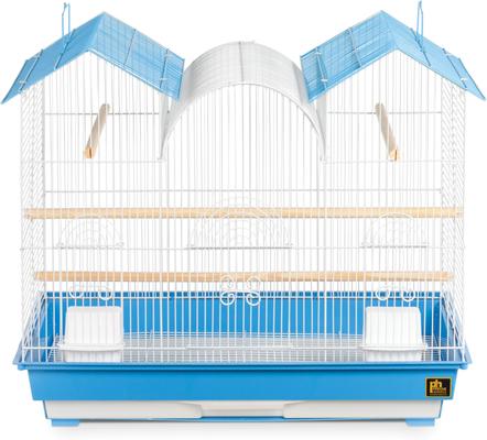 Show full view: Prevue Pet Products Triple Roof Bird Cage, Blue slide 1 of 1