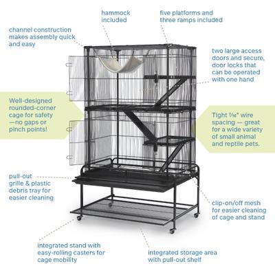Show full view: Prevue Pet Products Two Story Small Pet Home slide 7 of 10