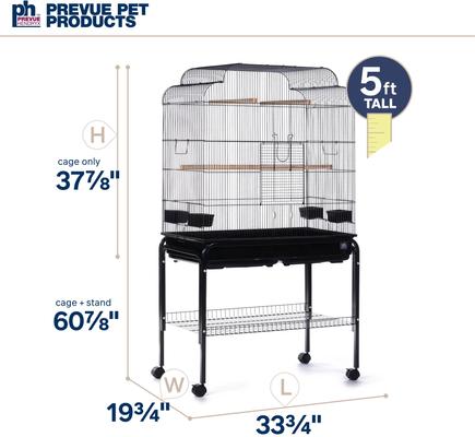Show full view: Prevue Pet Products Universal Bird Home with Stand, Black slide 6 of 9